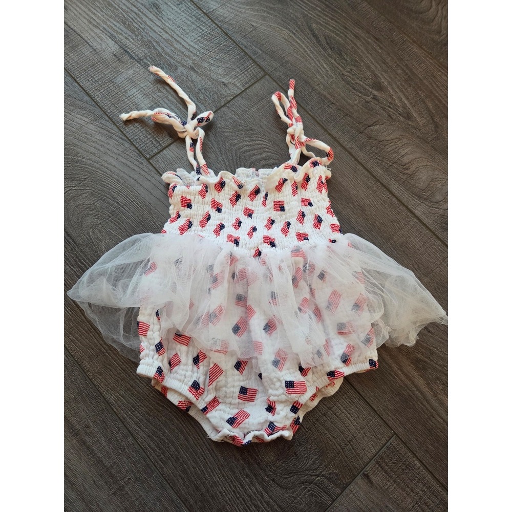 Boutique baby girl tutu romper 3-6 mos